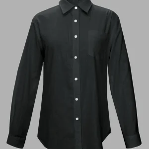 2025 Summer New Pure Colour Single Row Buttons High Collar Shirt Basic Section Commuter Casual Comfortable and Soft